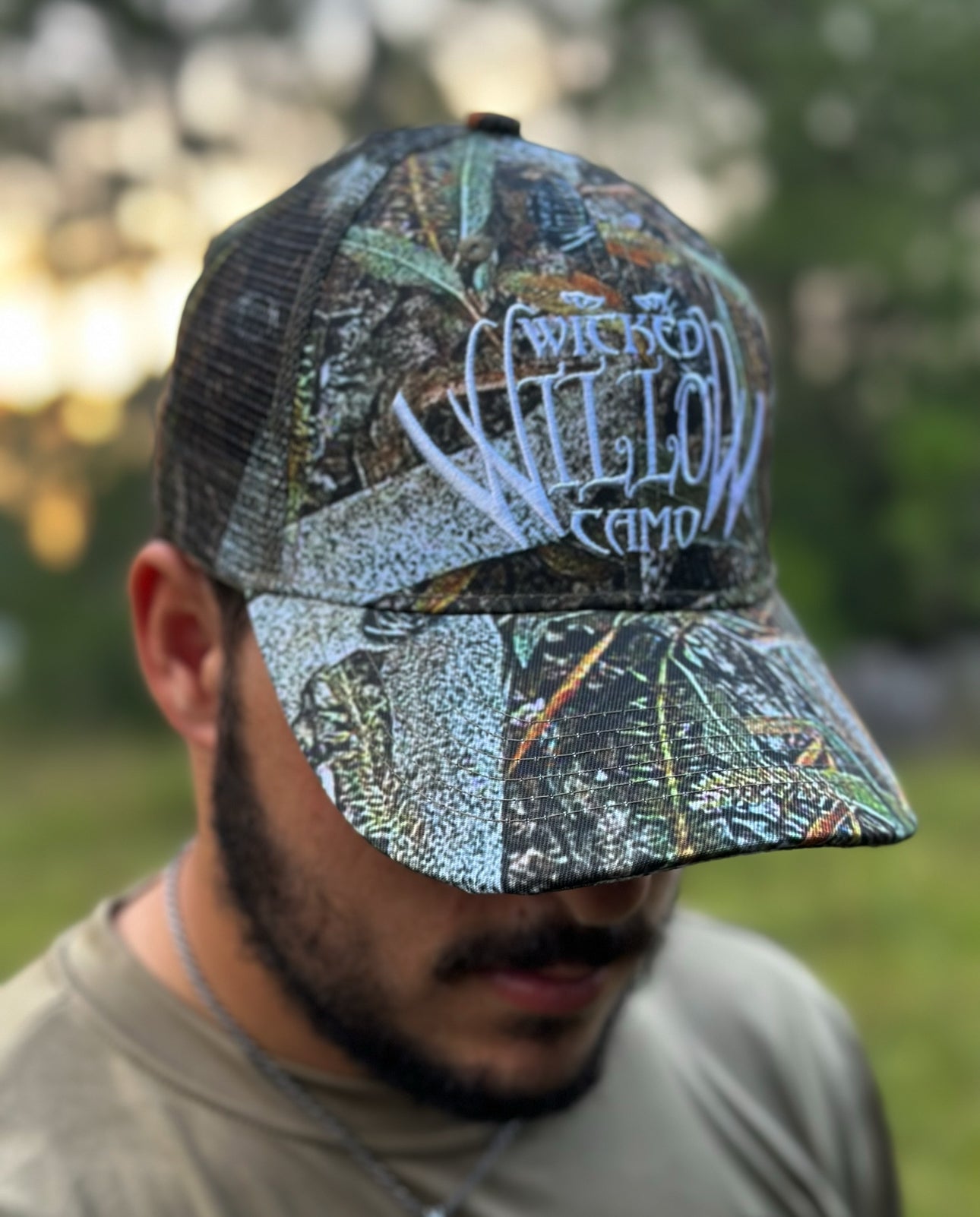 WICKED WILLOW CAMO TRUCKER HAT