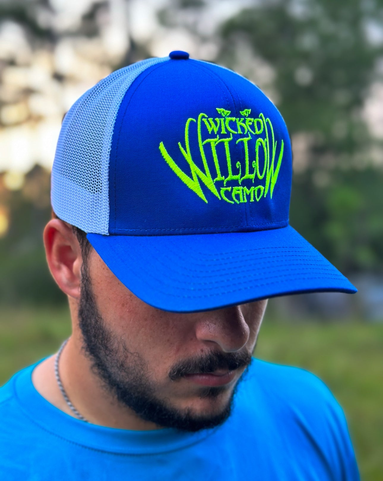 BLUE TRUCKER HAT